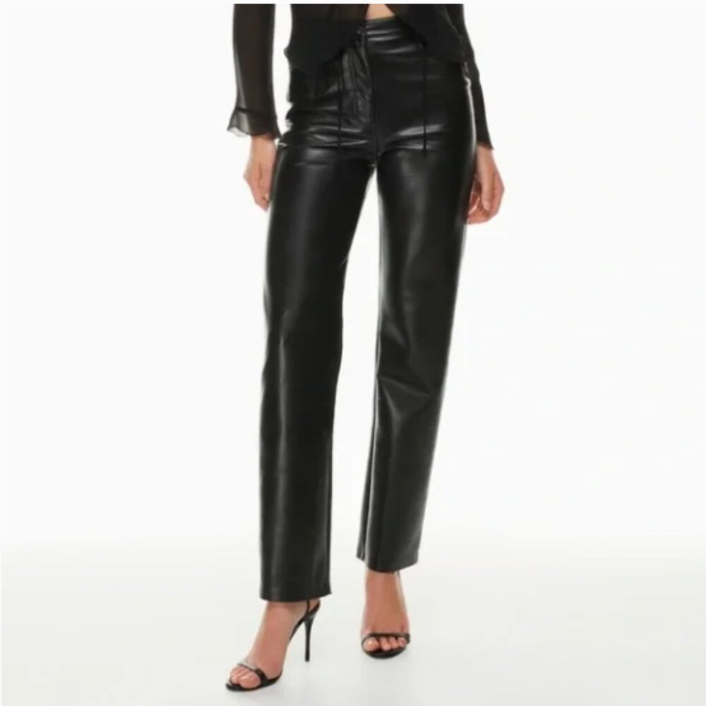 NWT Aritzia Wilfred The Melina Pant in Black Size 16